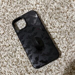 Loopy Black Bat Pattern iPhone Case. iPhone 13